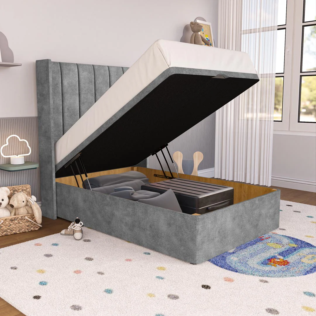 Prague Kids Wingback Ottoman Divan Bed - Image 6