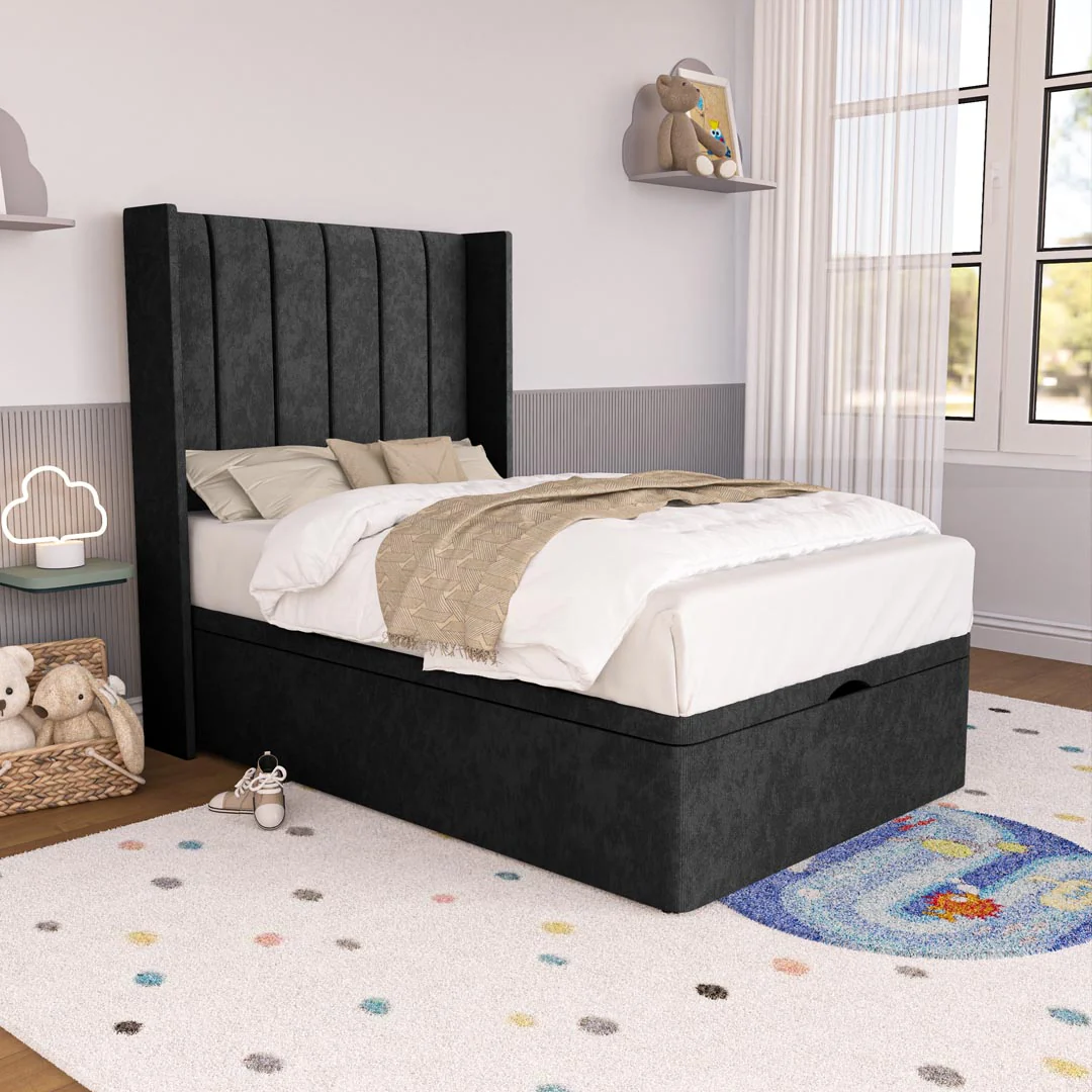 Prague Kids Wingback Ottoman Divan Bed - Image 3
