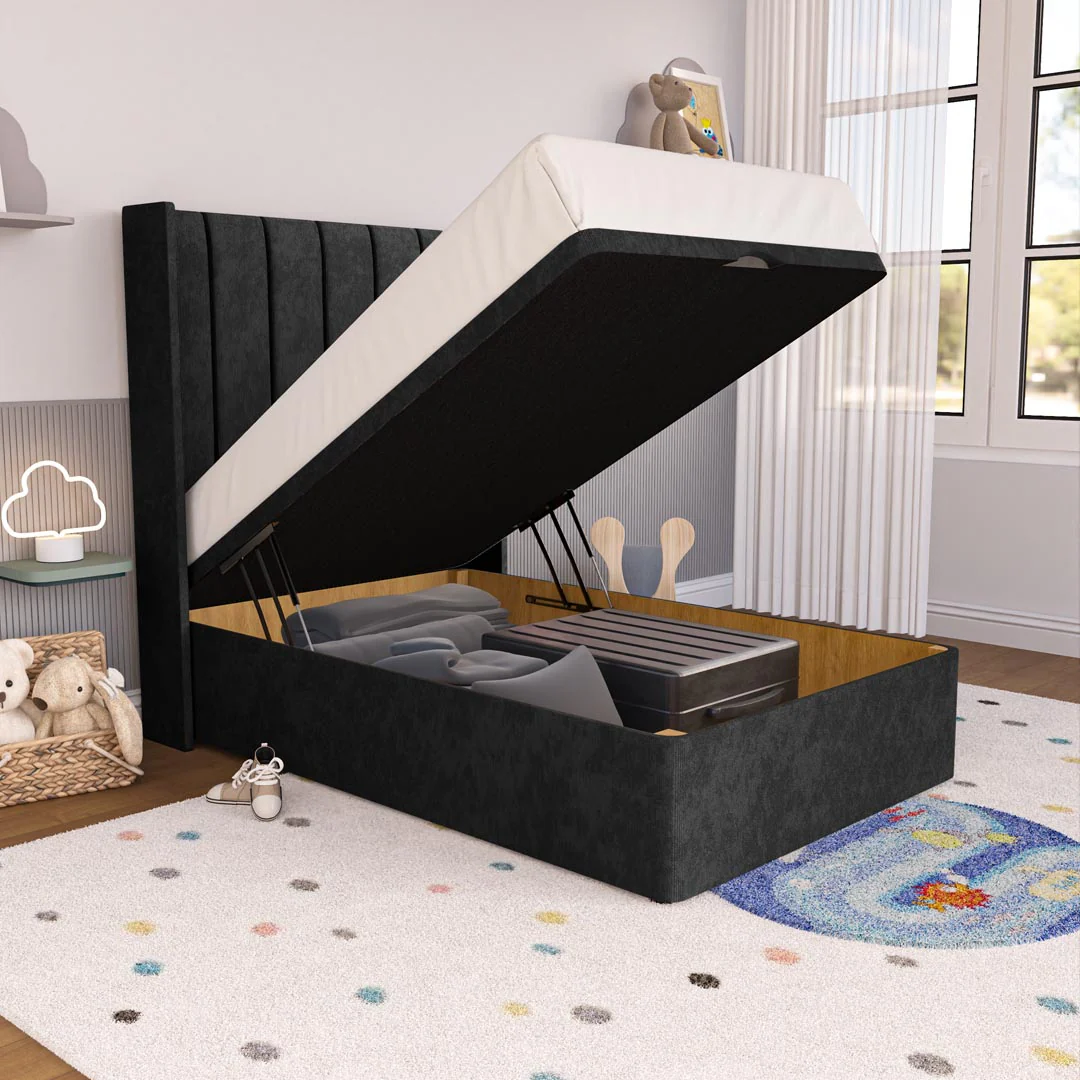 Prague Kids Wingback Ottoman Divan Bed - Image 6
