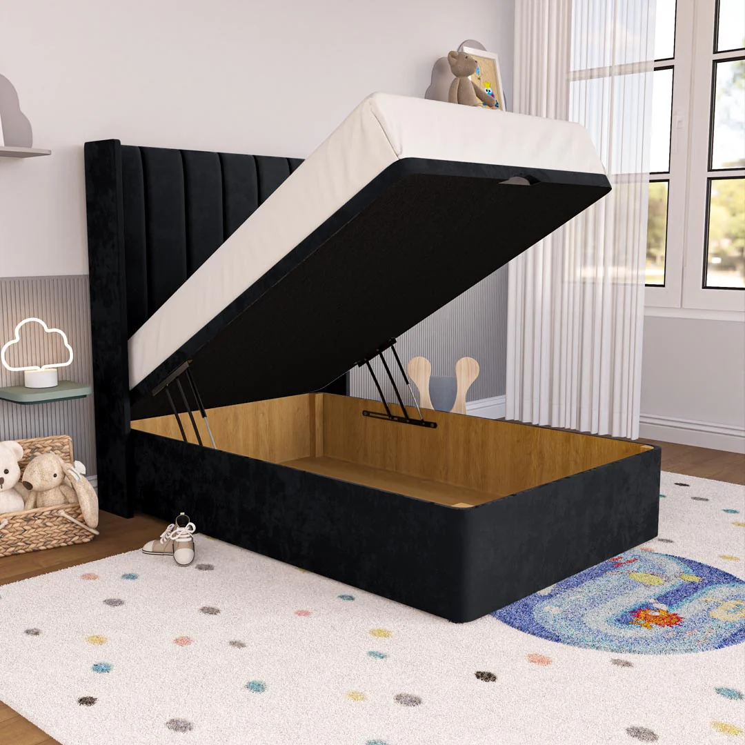 Prague Kids Wingback Ottoman Divan Bed - Image 2