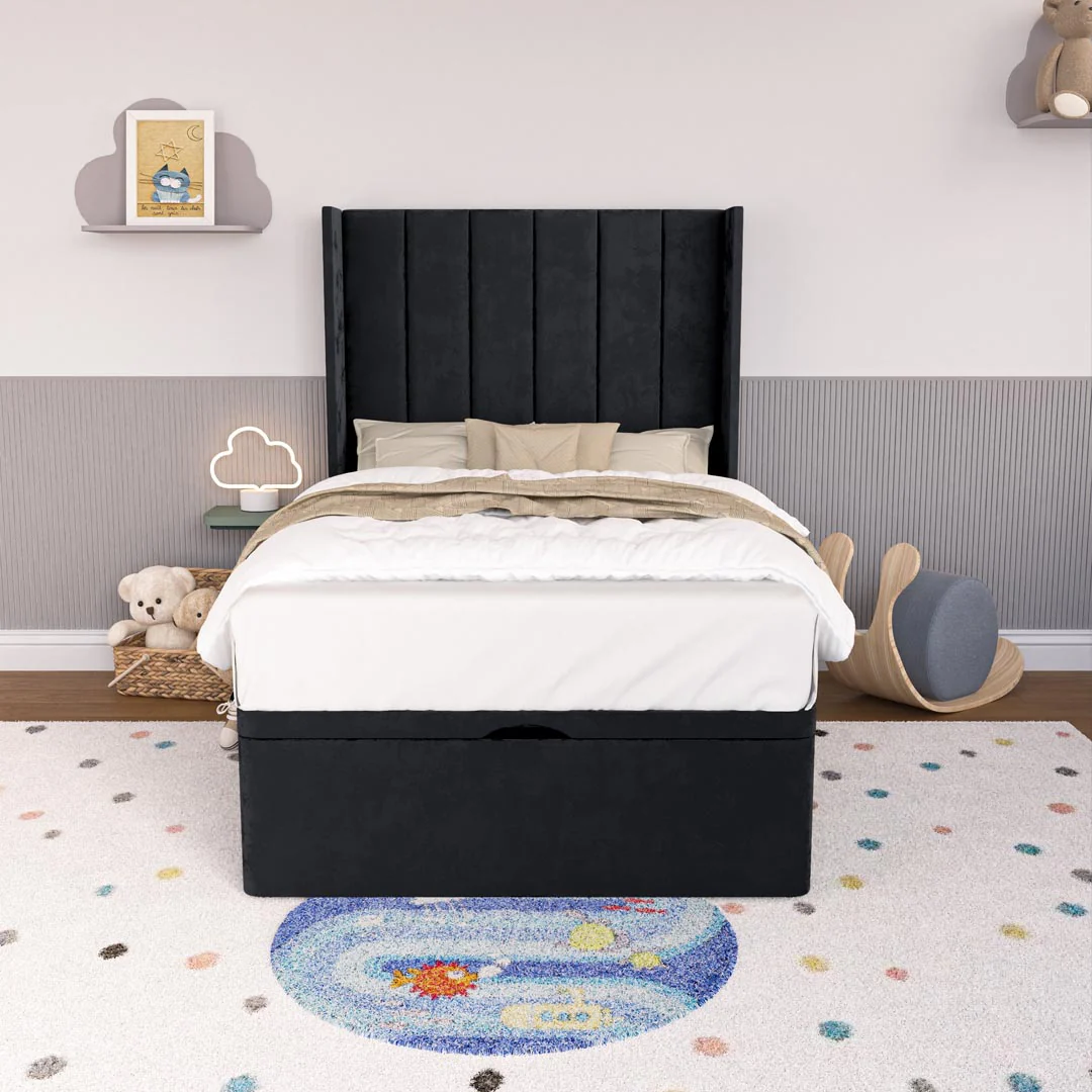 Prague Kids Wingback Ottoman Divan Bed - Image 5