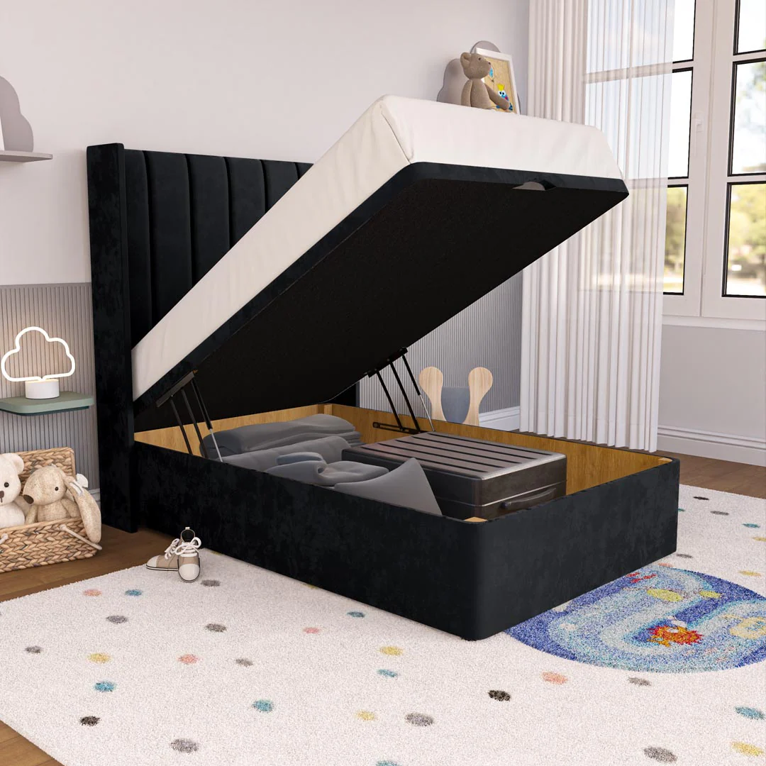 Prague Kids Wingback Ottoman Divan Bed - Image 6