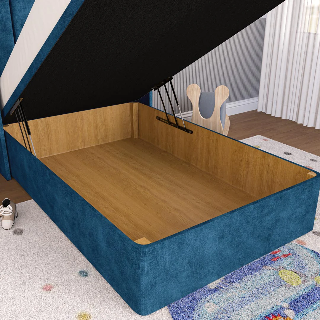 Prague Kids Wingback Ottoman Divan Bed - Image 7