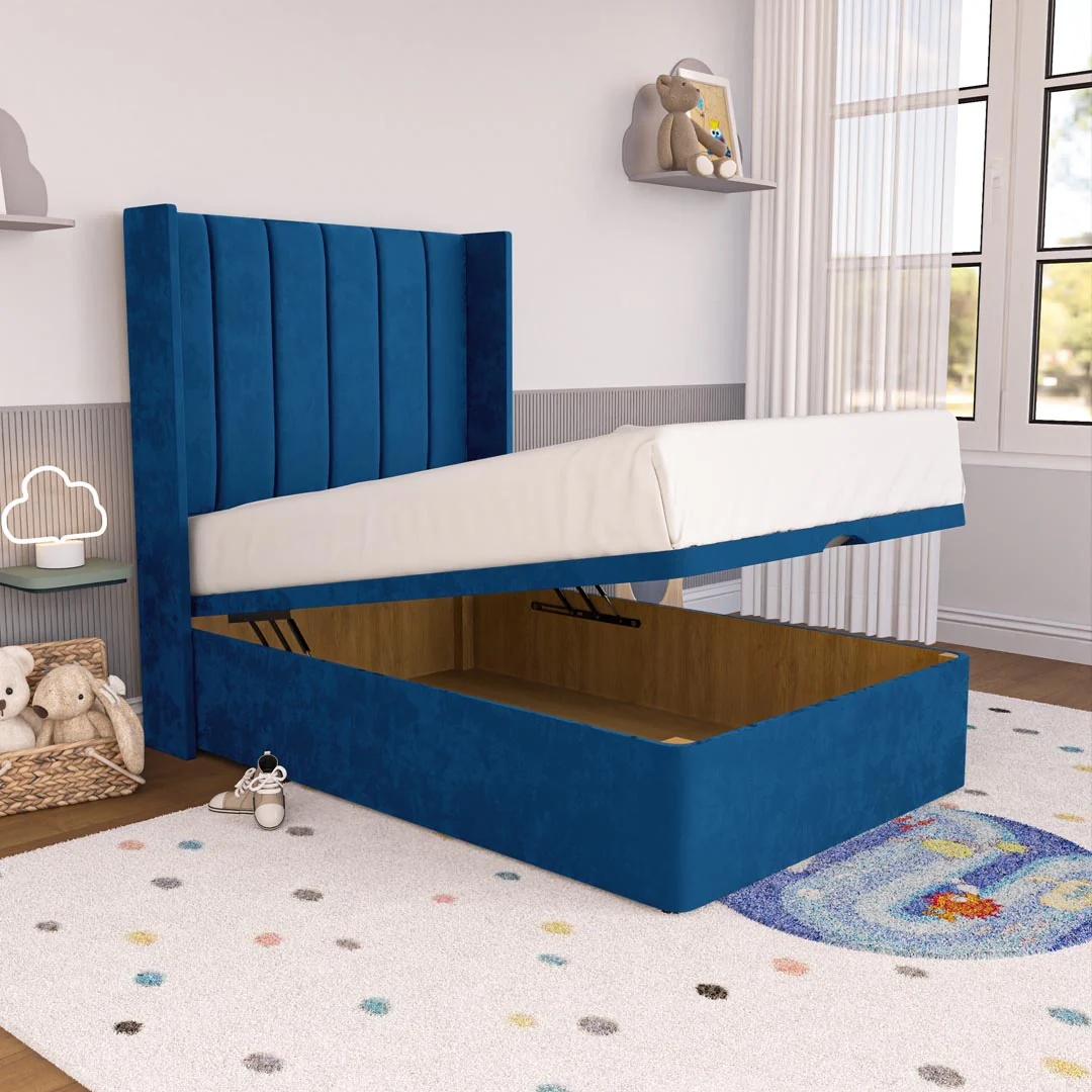 Prague Kids Wingback Ottoman Divan Bed