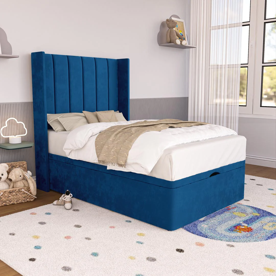 Prague Kids Wingback Ottoman Divan Bed - Image 3