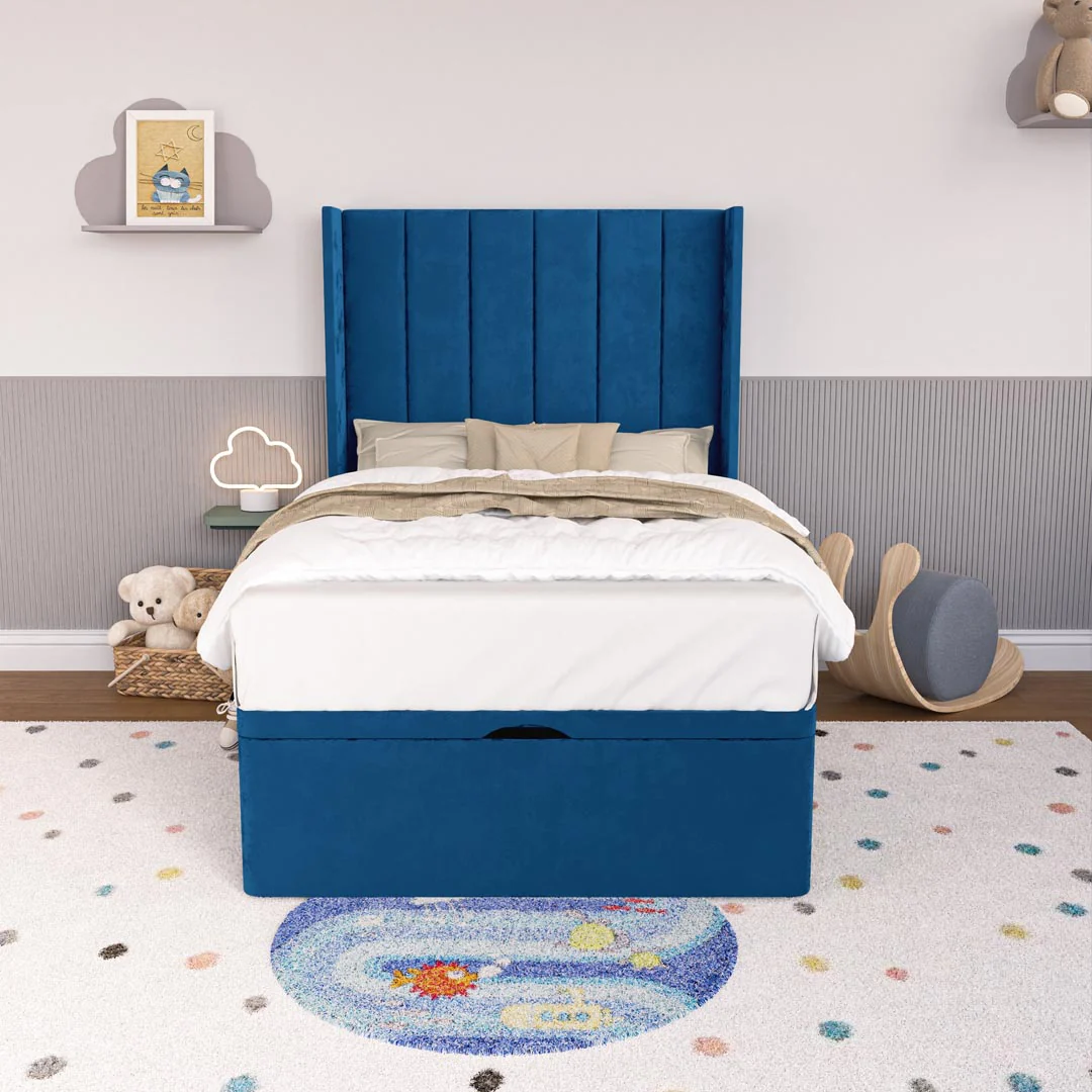 Prague Kids Wingback Ottoman Divan Bed - Image 5
