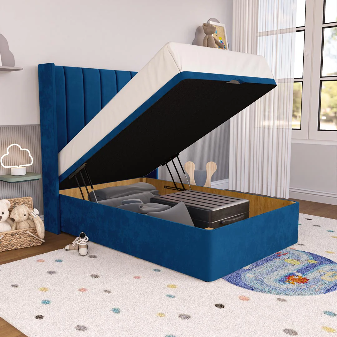 Prague Kids Wingback Ottoman Divan Bed - Image 6