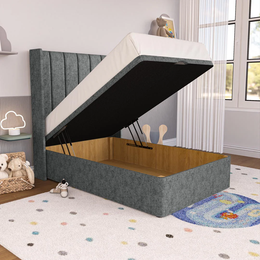 Prague Kids Wingback Ottoman Divan Bed - Image 2