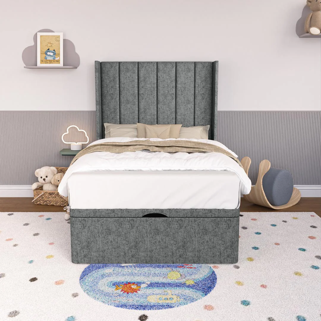 Prague Kids Wingback Ottoman Divan Bed - Image 5