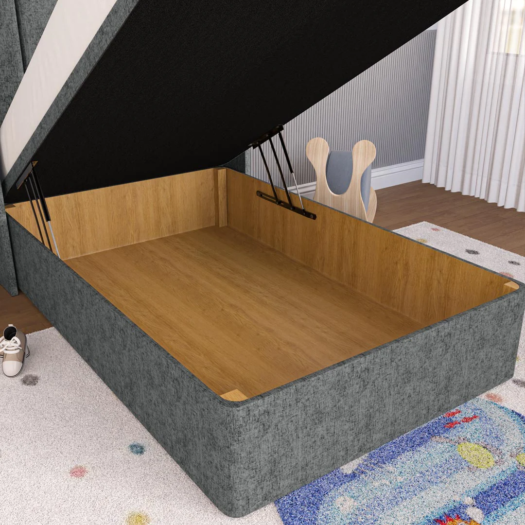 Prague Kids Wingback Ottoman Divan Bed - Image 7