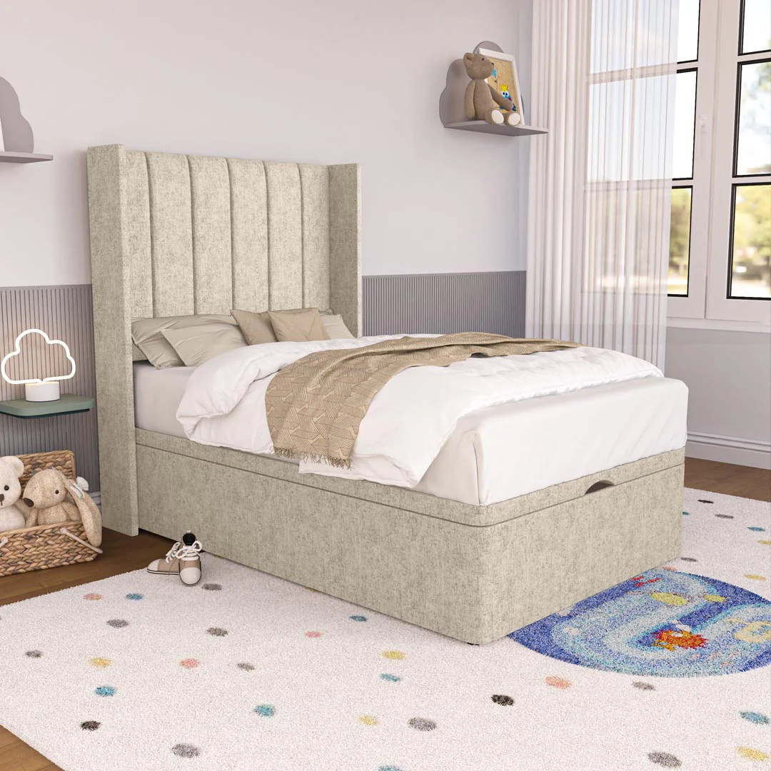 Prague Kids Wingback Ottoman Divan Bed - Image 3