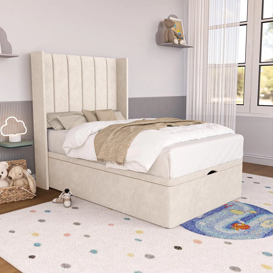 Prague Kids Wingback Ottoman Divan Bed - Image 3
