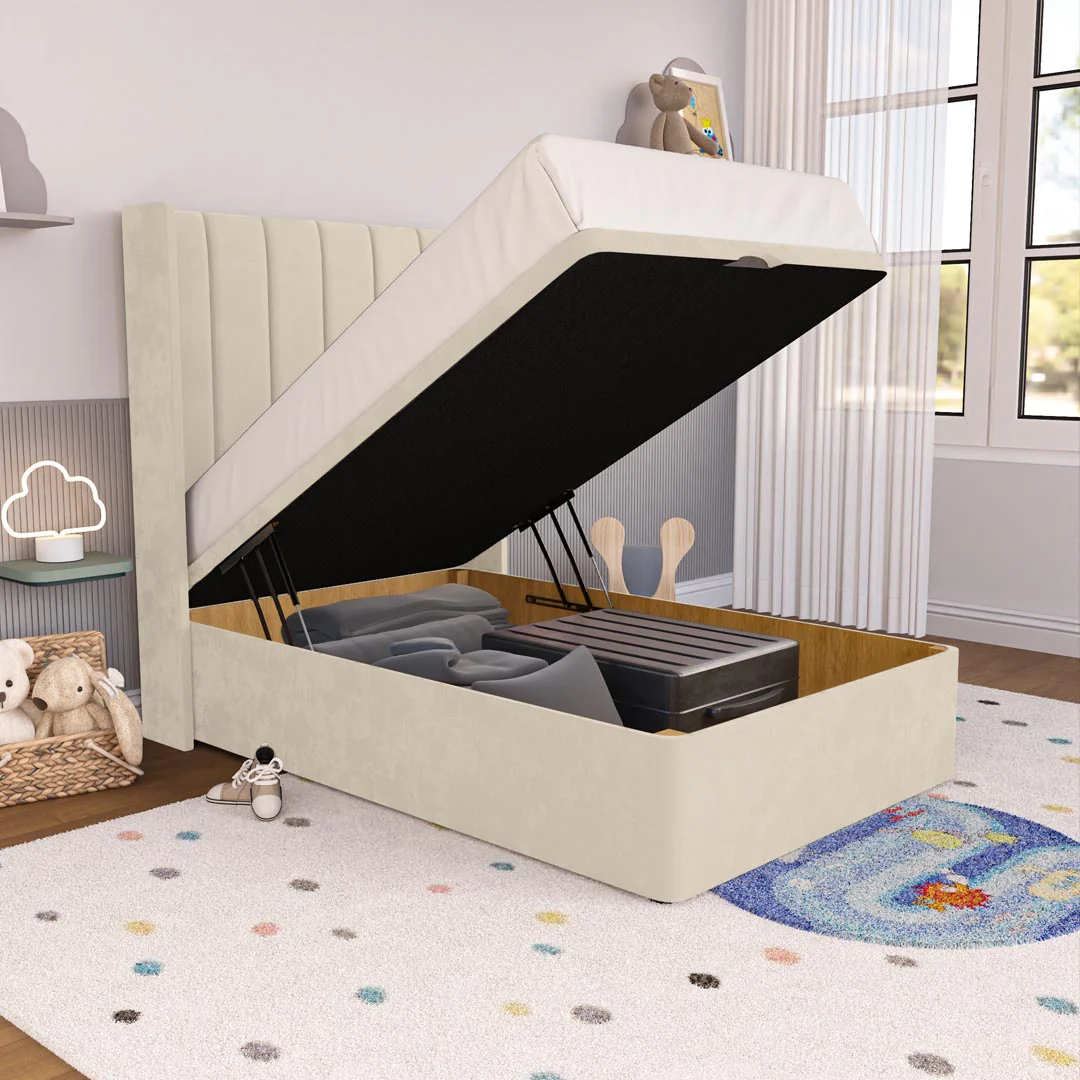 Prague Kids Wingback Ottoman Divan Bed - Image 6