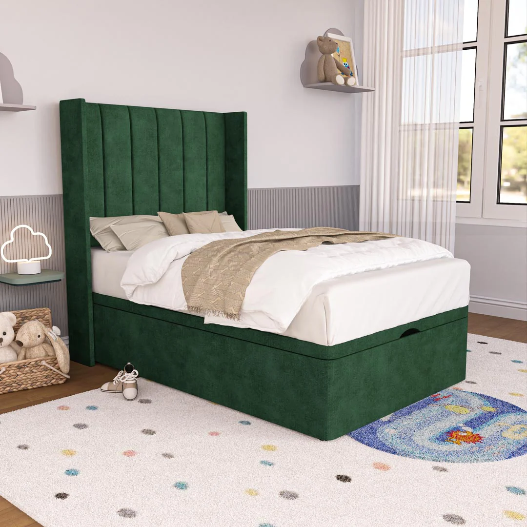 Prague Kids Wingback Ottoman Divan Bed - Image 3