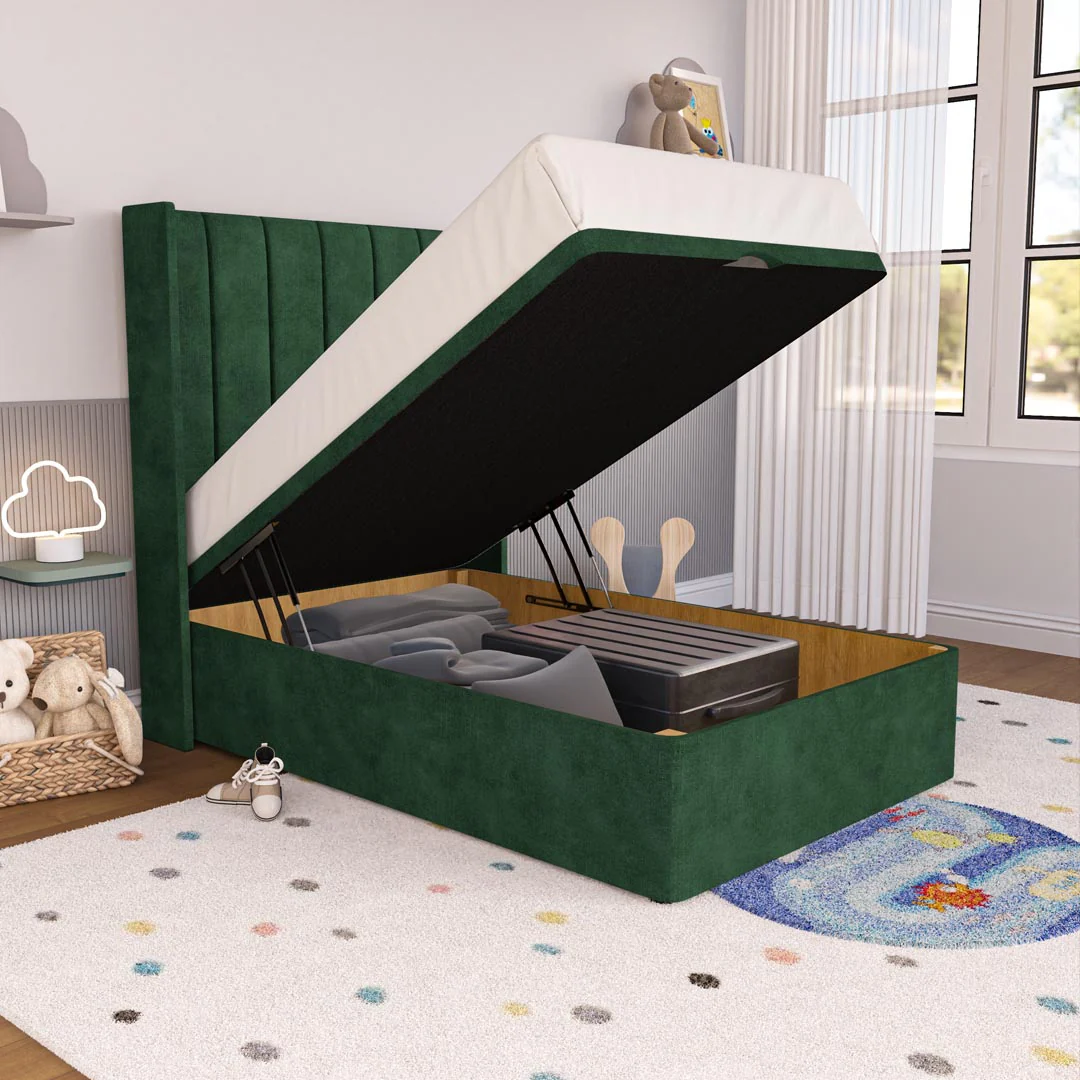Prague Kids Wingback Ottoman Divan Bed - Image 6