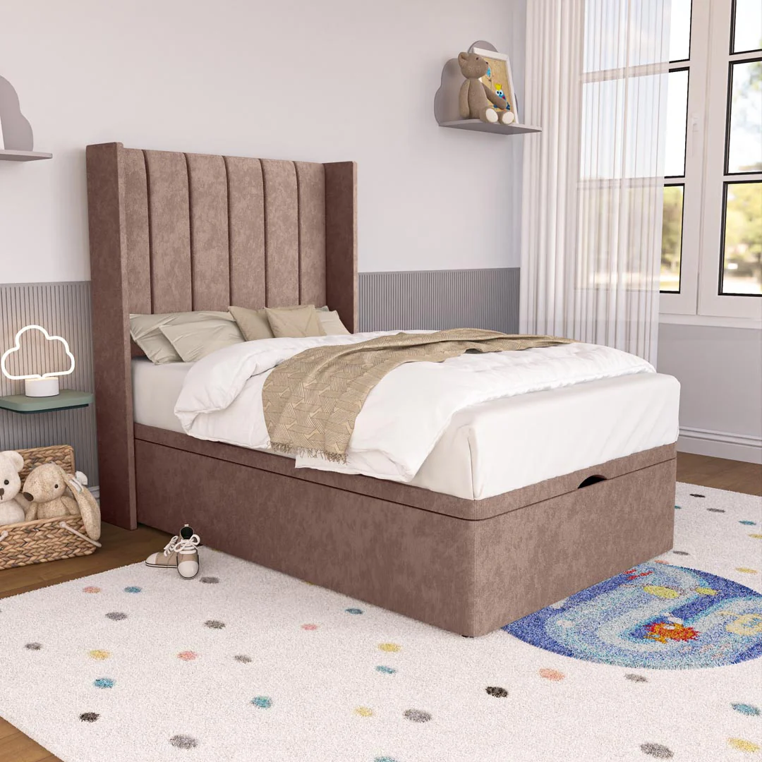 Prague Kids Wingback Ottoman Divan Bed - Image 3
