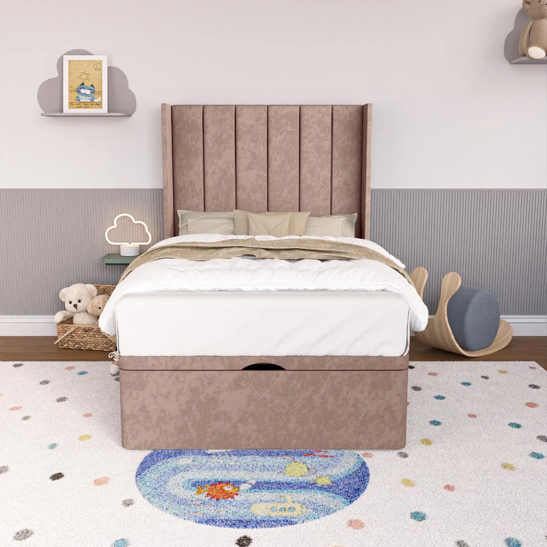 Prague Kids Wingback Ottoman Divan Bed - Image 5