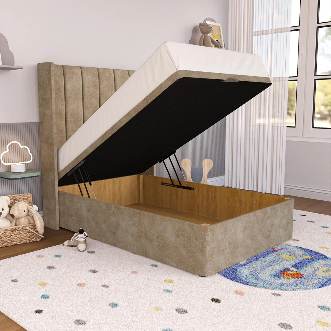Prague Kids Wingback Ottoman Divan Bed - Image 2