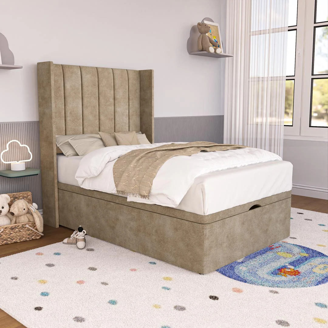 Prague Kids Wingback Ottoman Divan Bed - Image 3