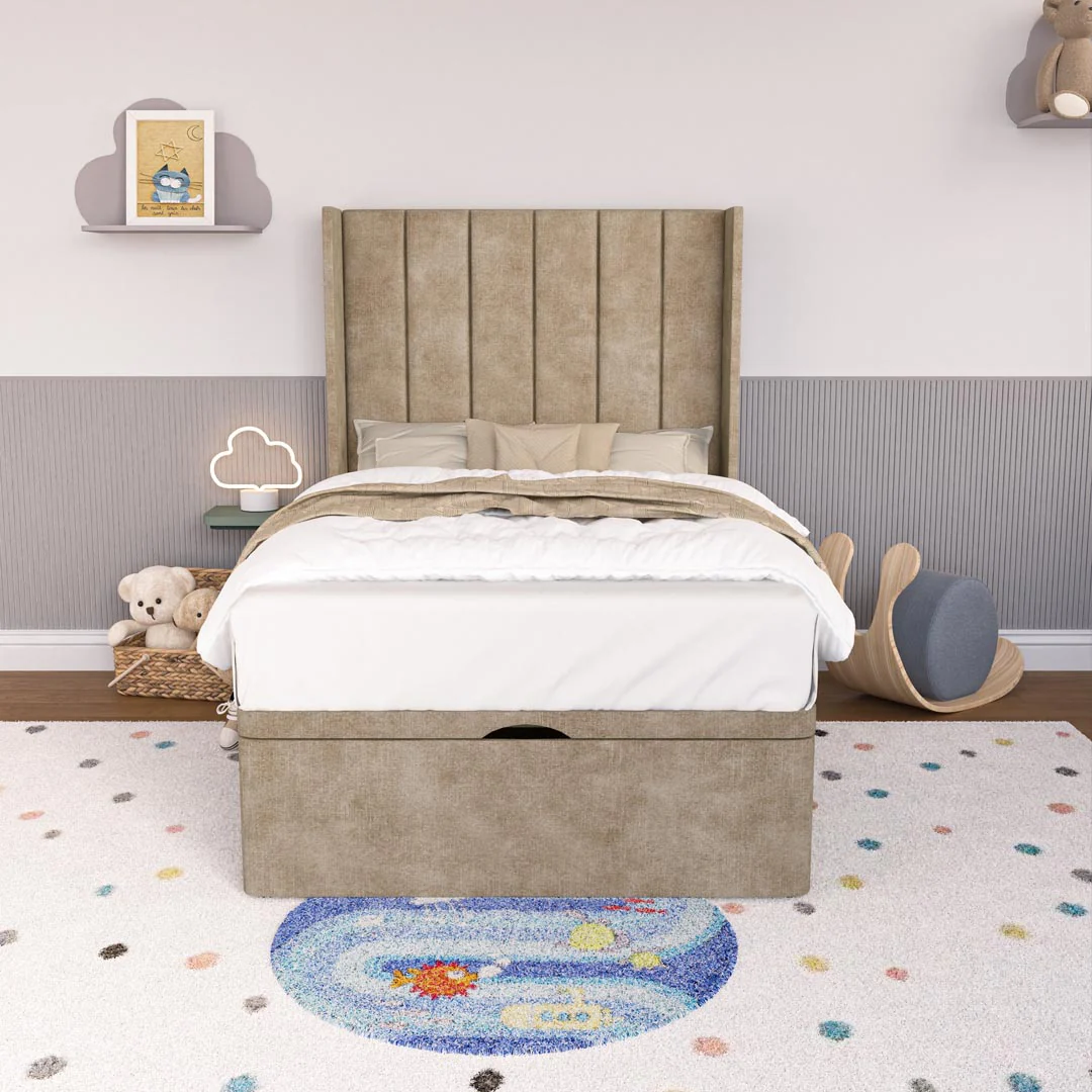 Prague Kids Wingback Ottoman Divan Bed - Image 5