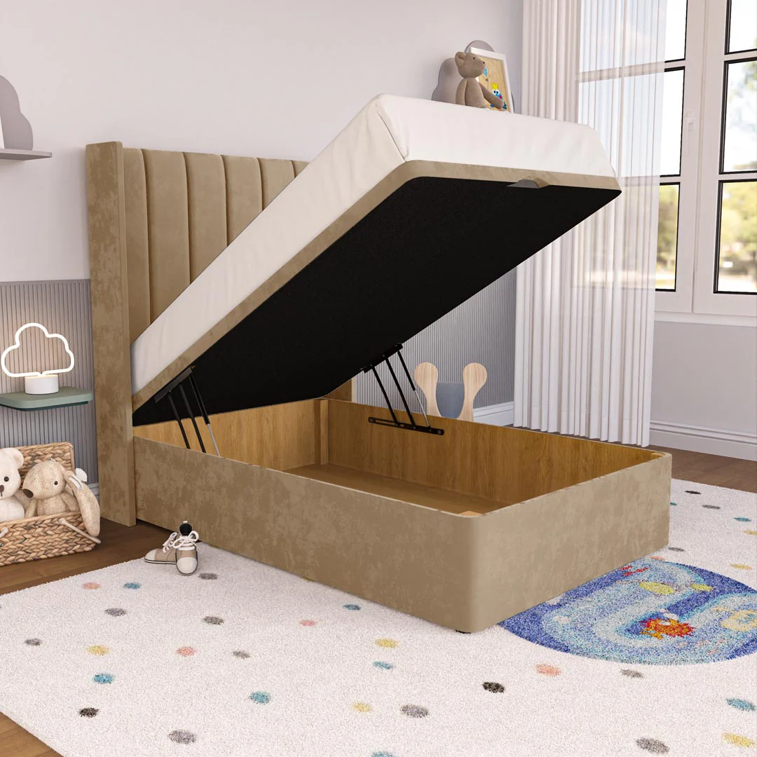 Prague Kids Wingback Ottoman Divan Bed - Image 2