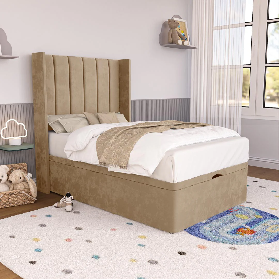 Prague Kids Wingback Ottoman Divan Bed - Image 3