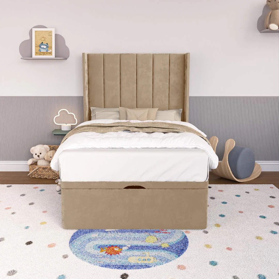 Prague Kids Wingback Ottoman Divan Bed - Image 5