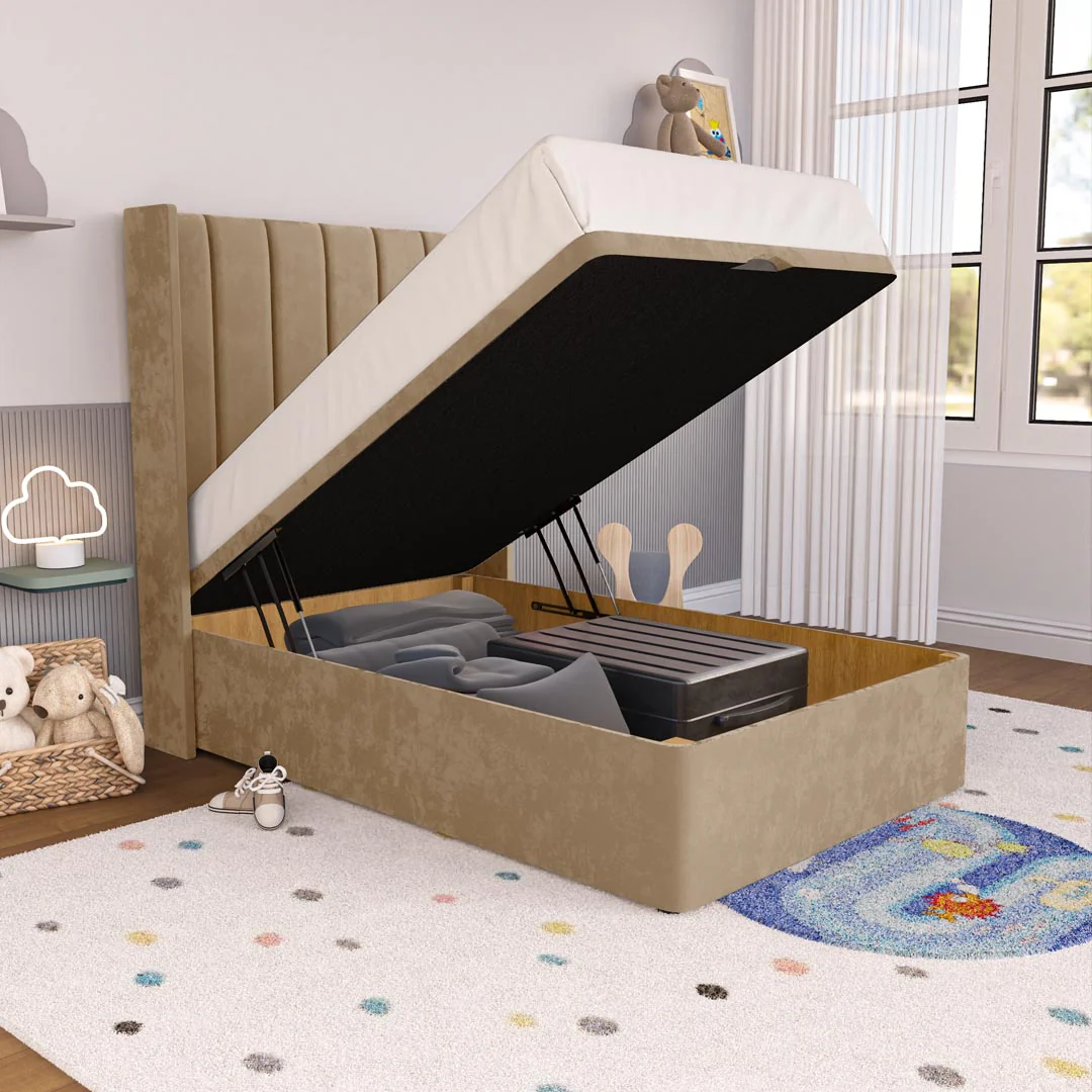 Prague Kids Wingback Ottoman Divan Bed - Image 6