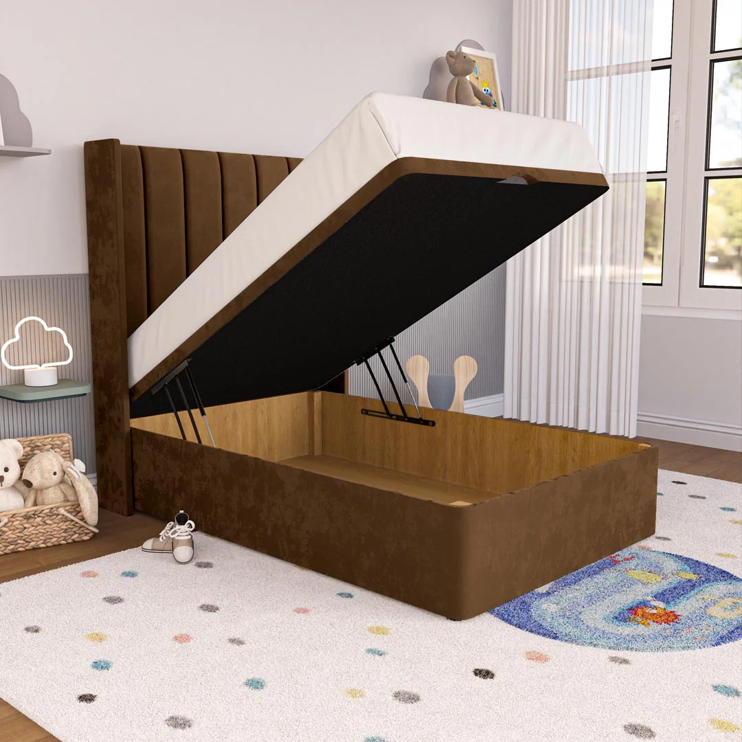 Prague Kids Wingback Ottoman Divan Bed - Image 2