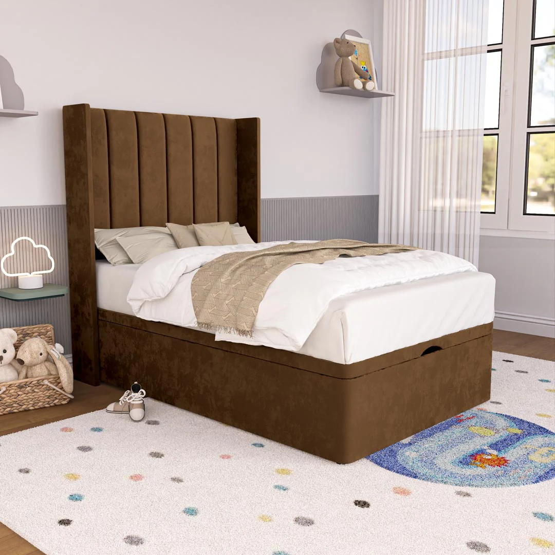 Prague Kids Wingback Ottoman Divan Bed - Image 3