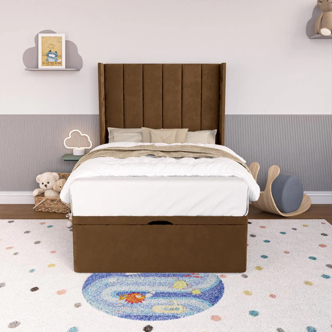Prague Kids Wingback Ottoman Divan Bed - Image 5