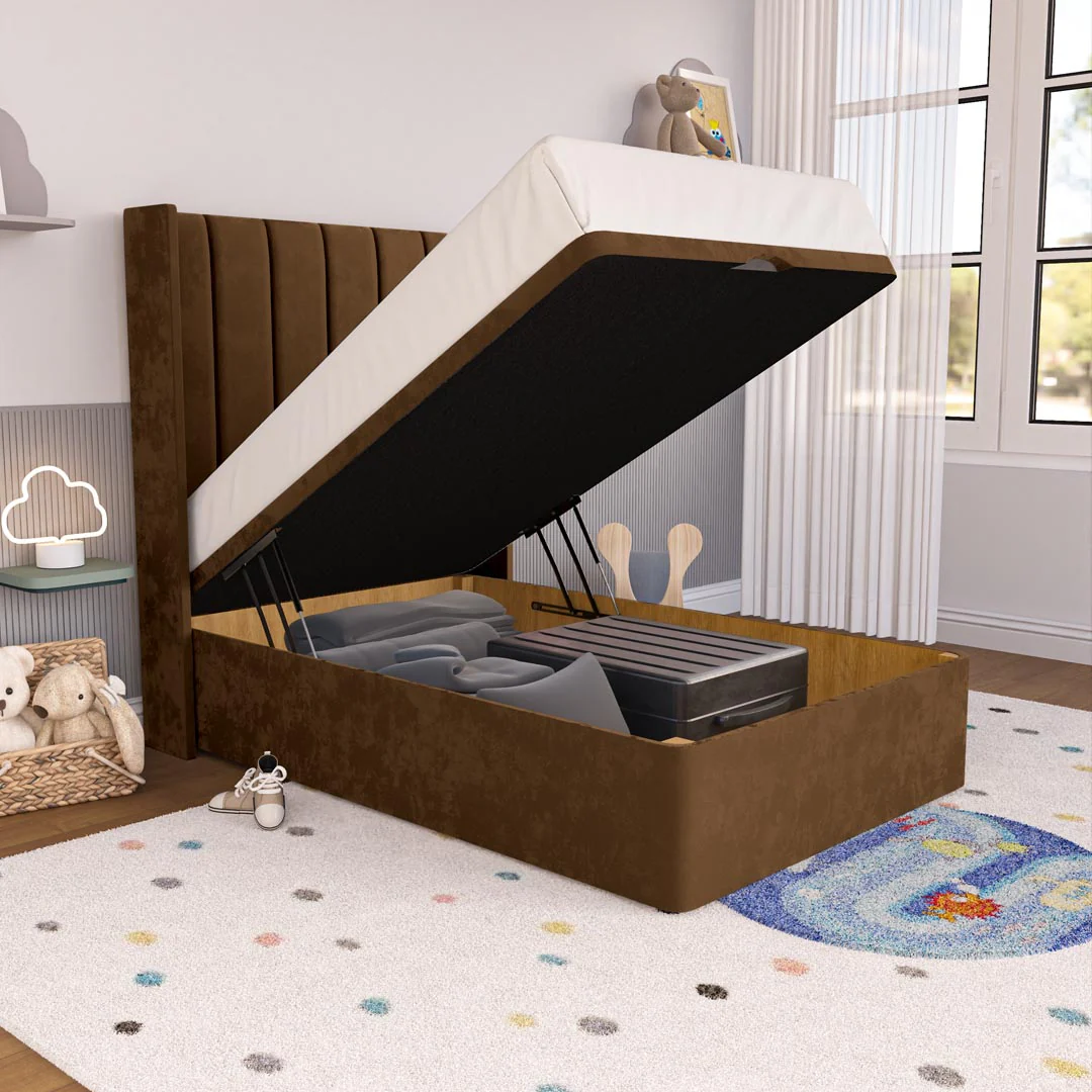 Prague Kids Wingback Ottoman Divan Bed - Image 6