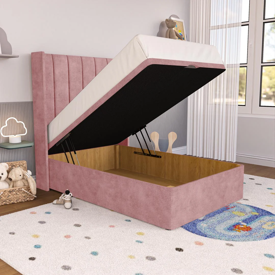 Prague Kids Wingback Ottoman Divan Bed - Image 2