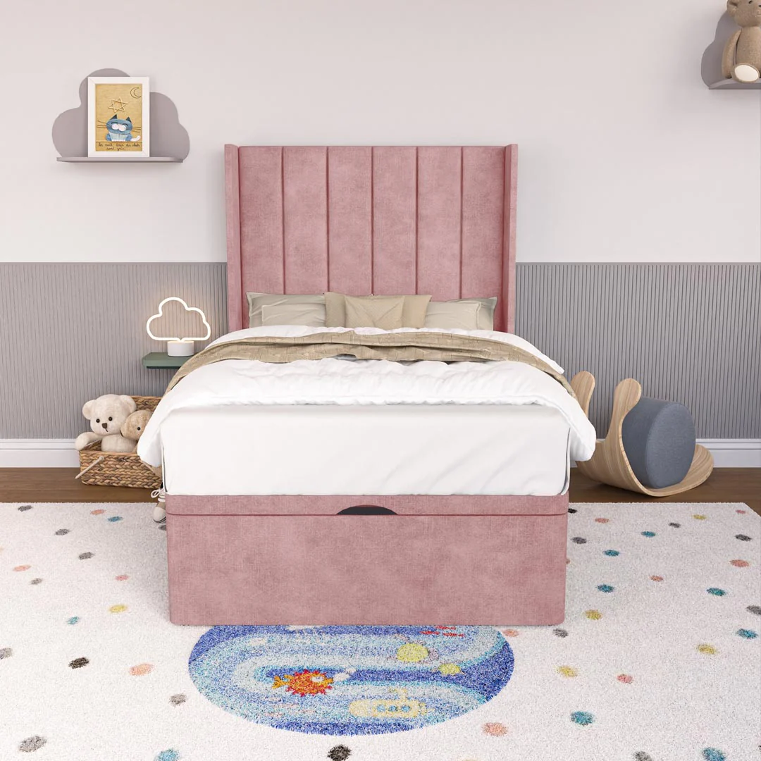 Prague Kids Wingback Ottoman Divan Bed - Image 5
