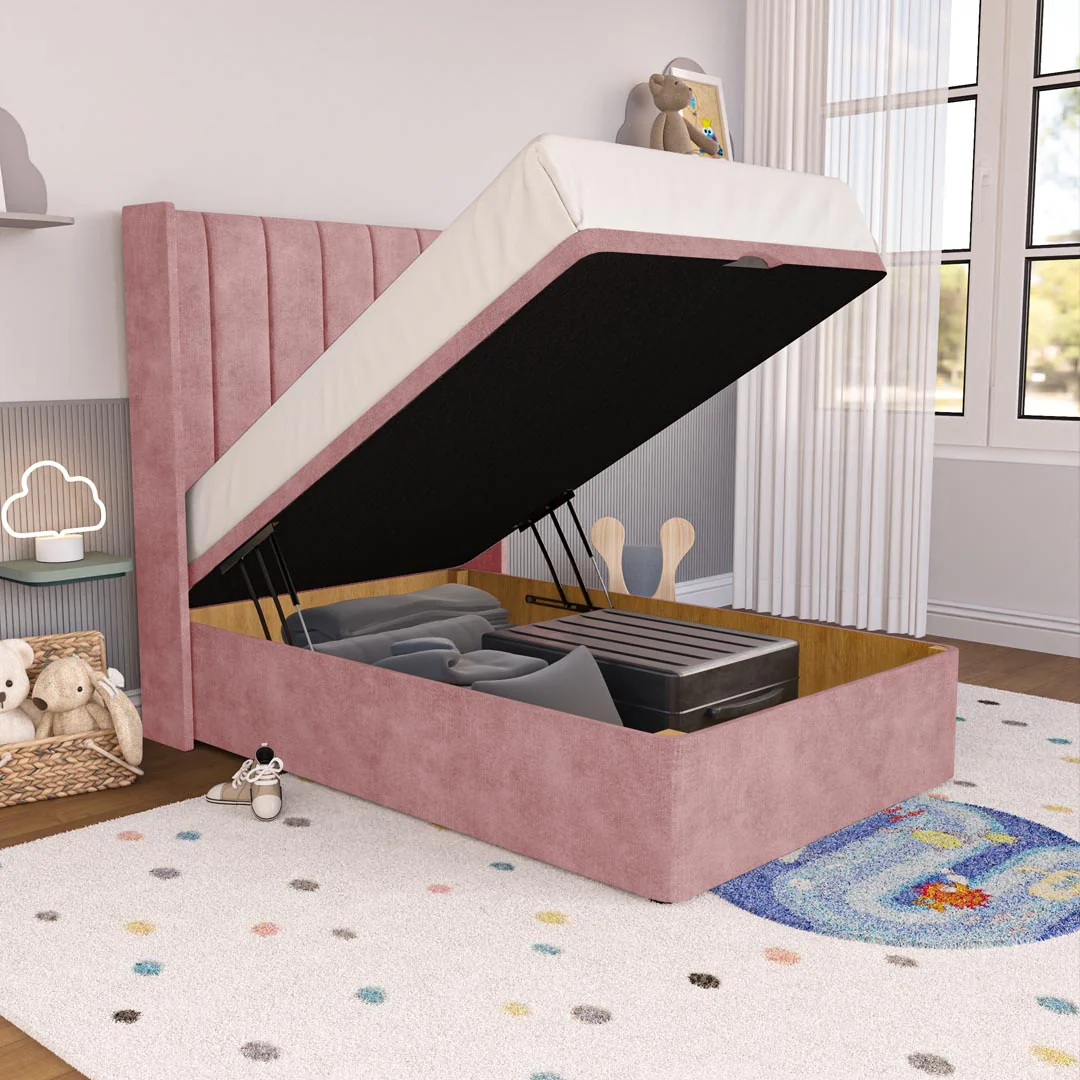 Prague Kids Wingback Ottoman Divan Bed - Image 6