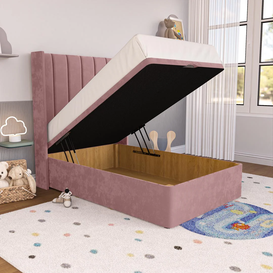 Prague Kids Wingback Ottoman Divan Bed - Image 2
