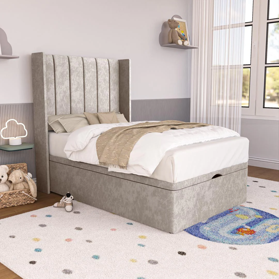 Prague Kids Wingback Ottoman Divan Bed - Image 3