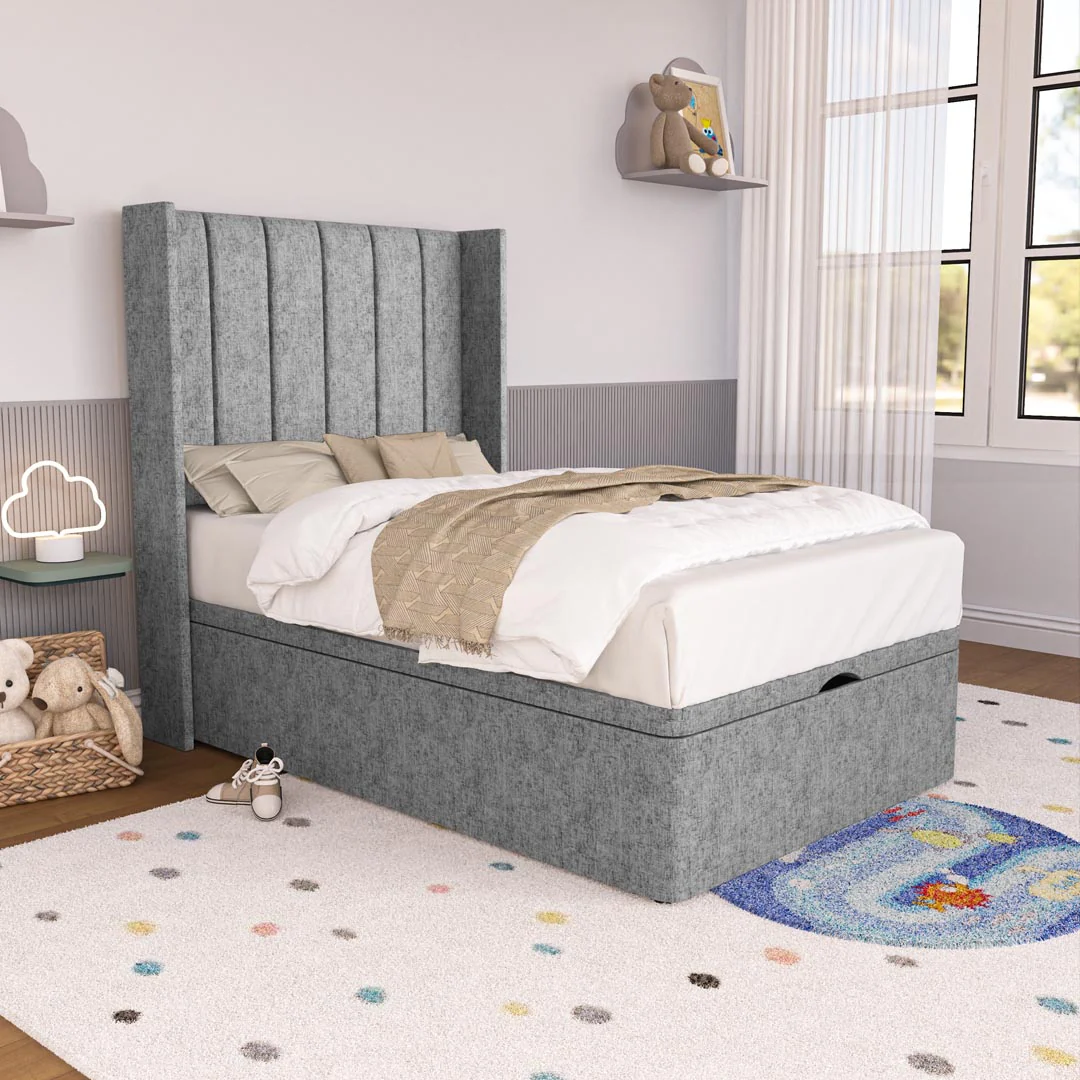 Prague Kids Wingback Ottoman Divan Bed - Image 3