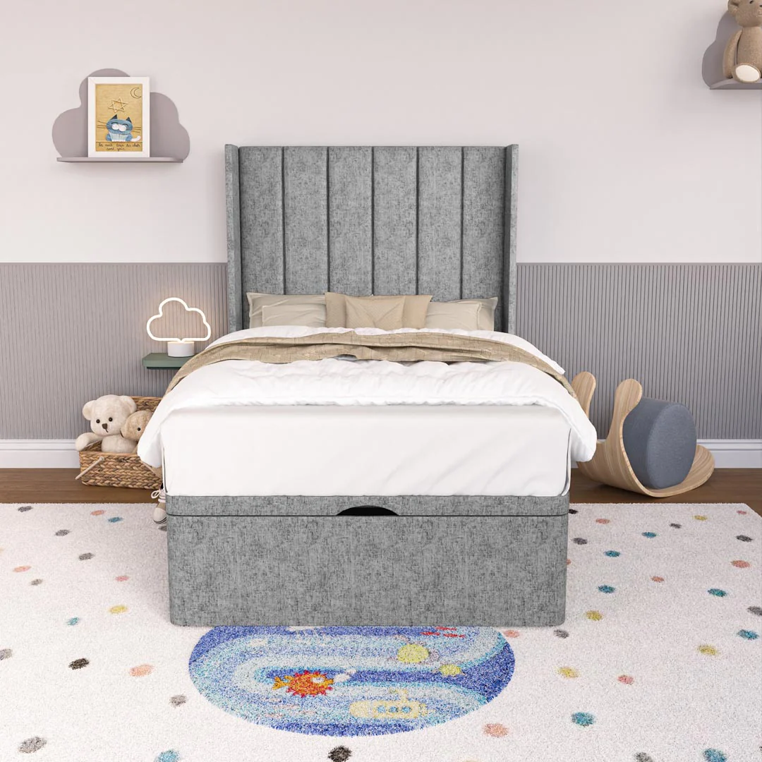 Prague Kids Wingback Ottoman Divan Bed - Image 5