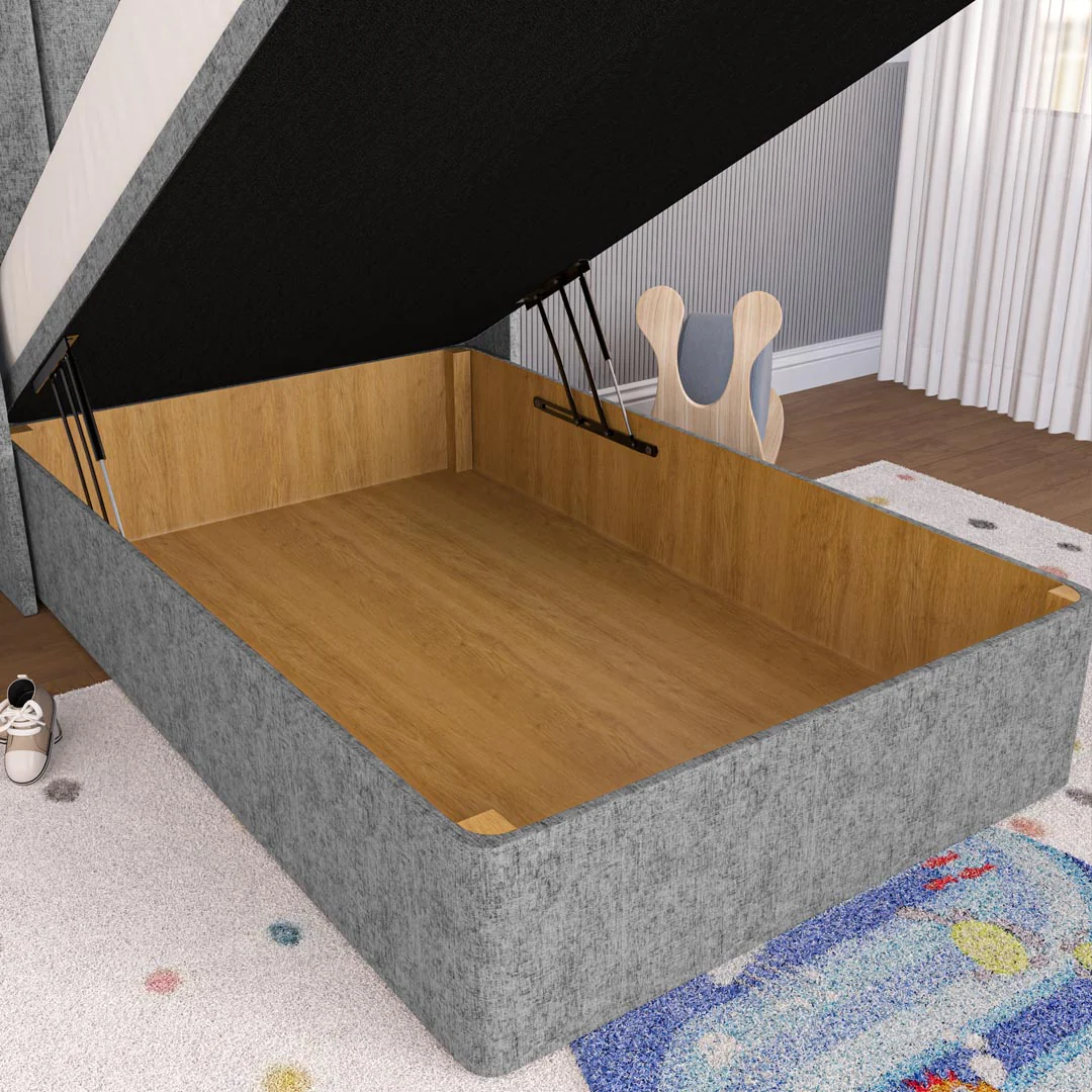 Prague Kids Wingback Ottoman Divan Bed - Image 7