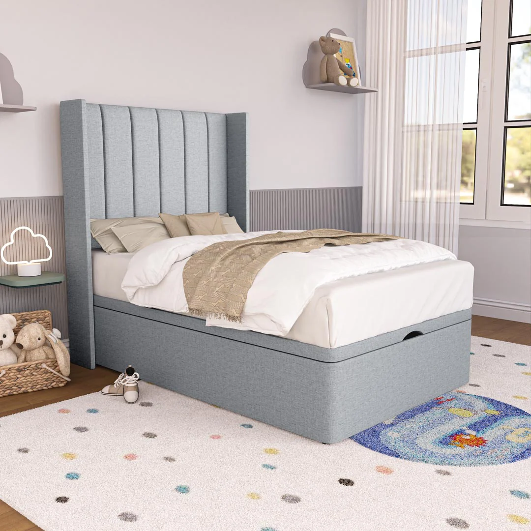 Prague Kids Wingback Ottoman Divan Bed - Image 3