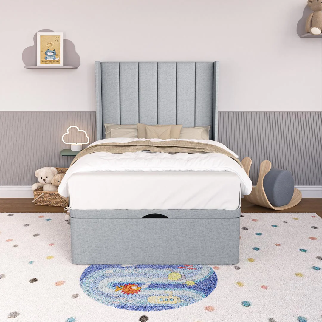 Prague Kids Wingback Ottoman Divan Bed - Image 5