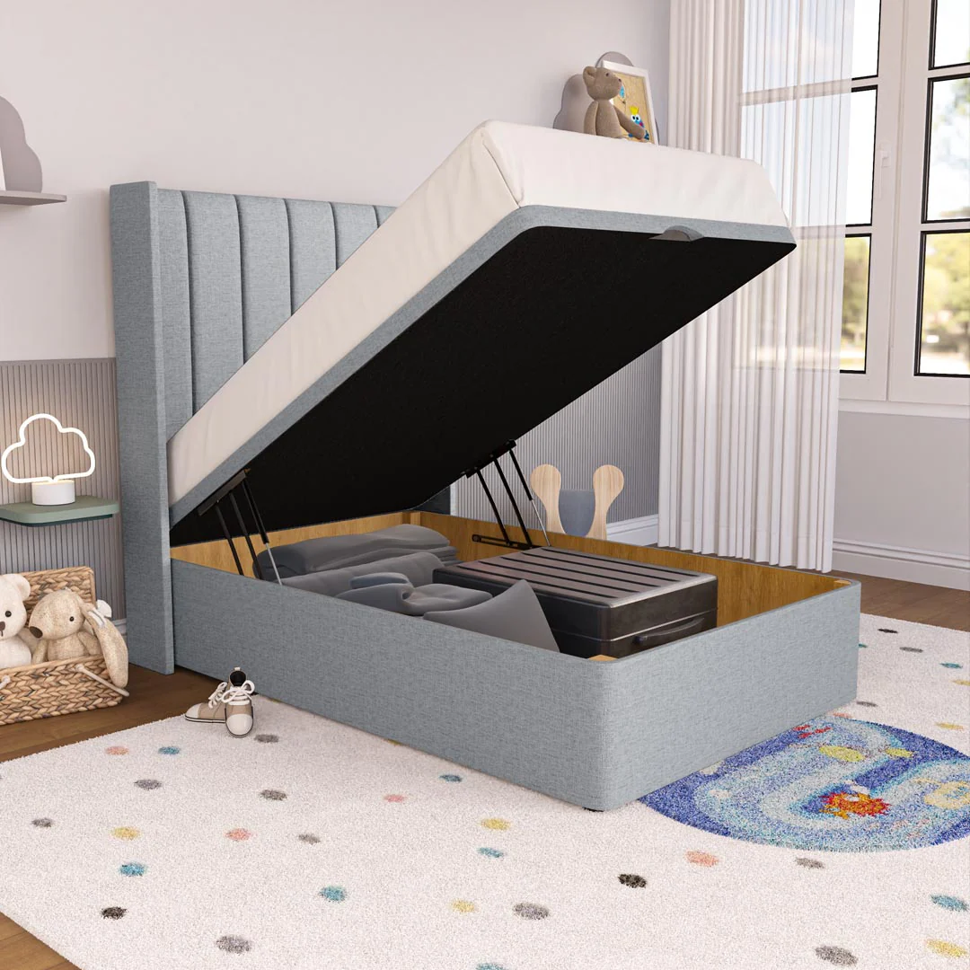 Prague Kids Wingback Ottoman Divan Bed - Image 6