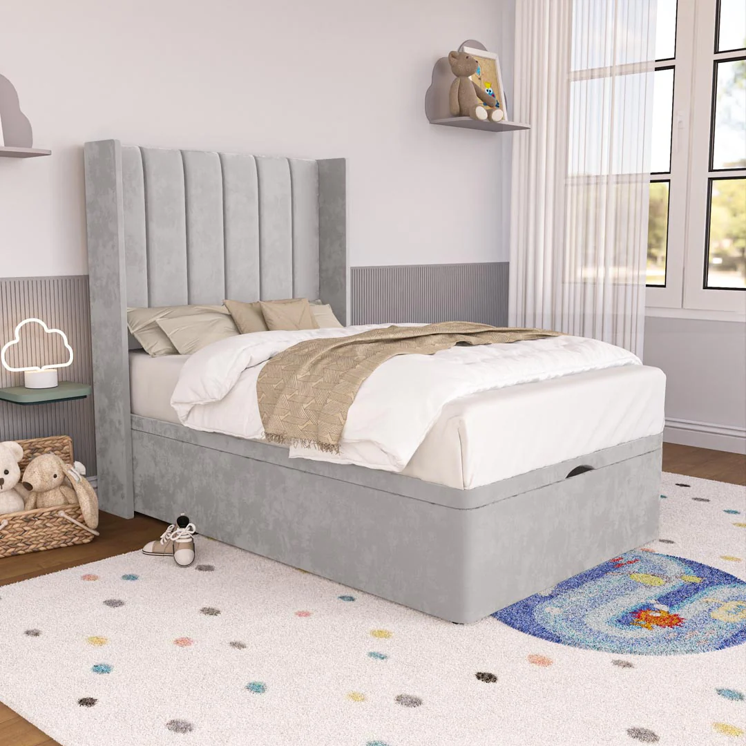 Prague Kids Wingback Ottoman Divan Bed - Image 3