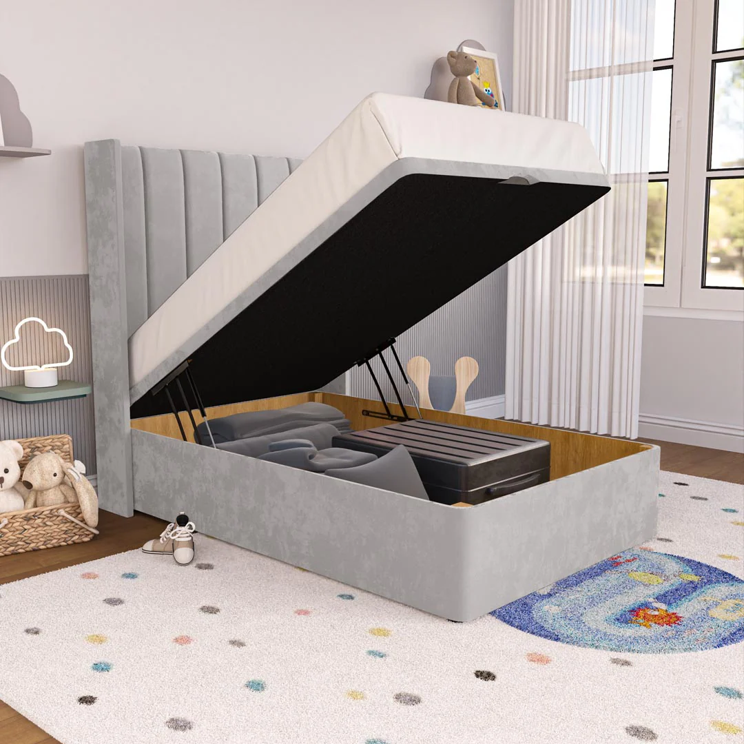 Prague Kids Wingback Ottoman Divan Bed - Image 6
