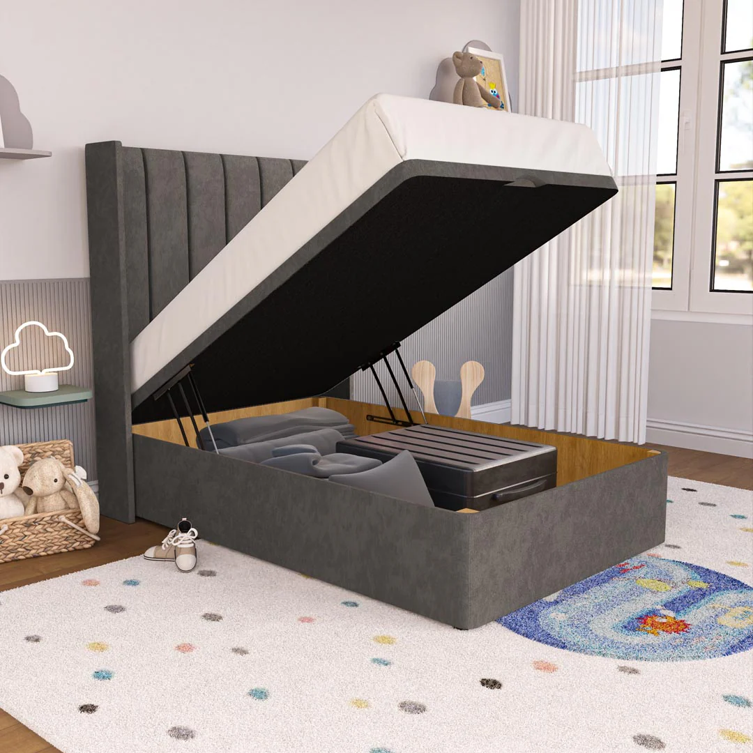 Prague Kids Wingback Ottoman Divan Bed - Image 6
