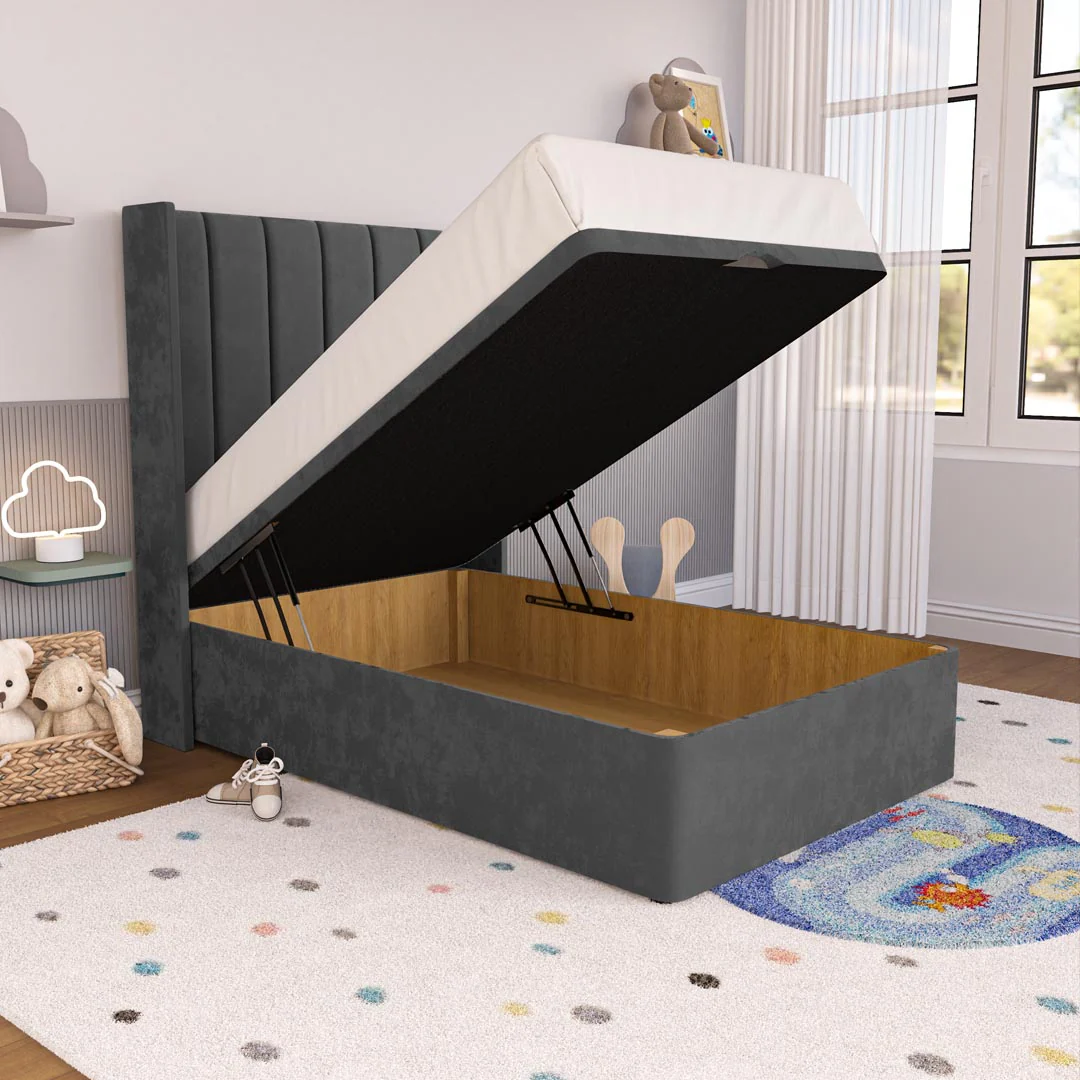 Prague Kids Wingback Ottoman Divan Bed - Image 2