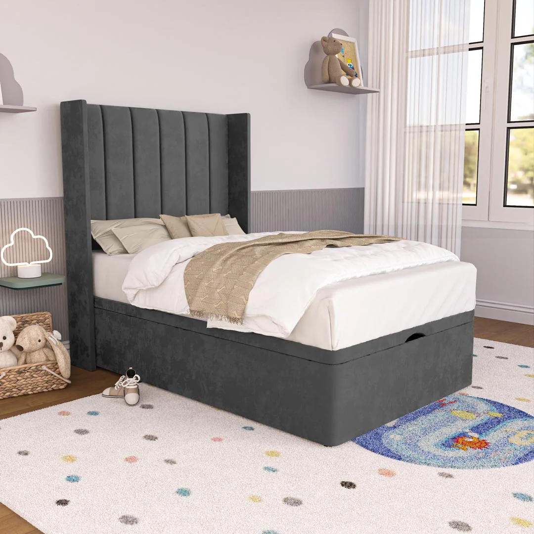 Prague Kids Wingback Ottoman Divan Bed - Image 3