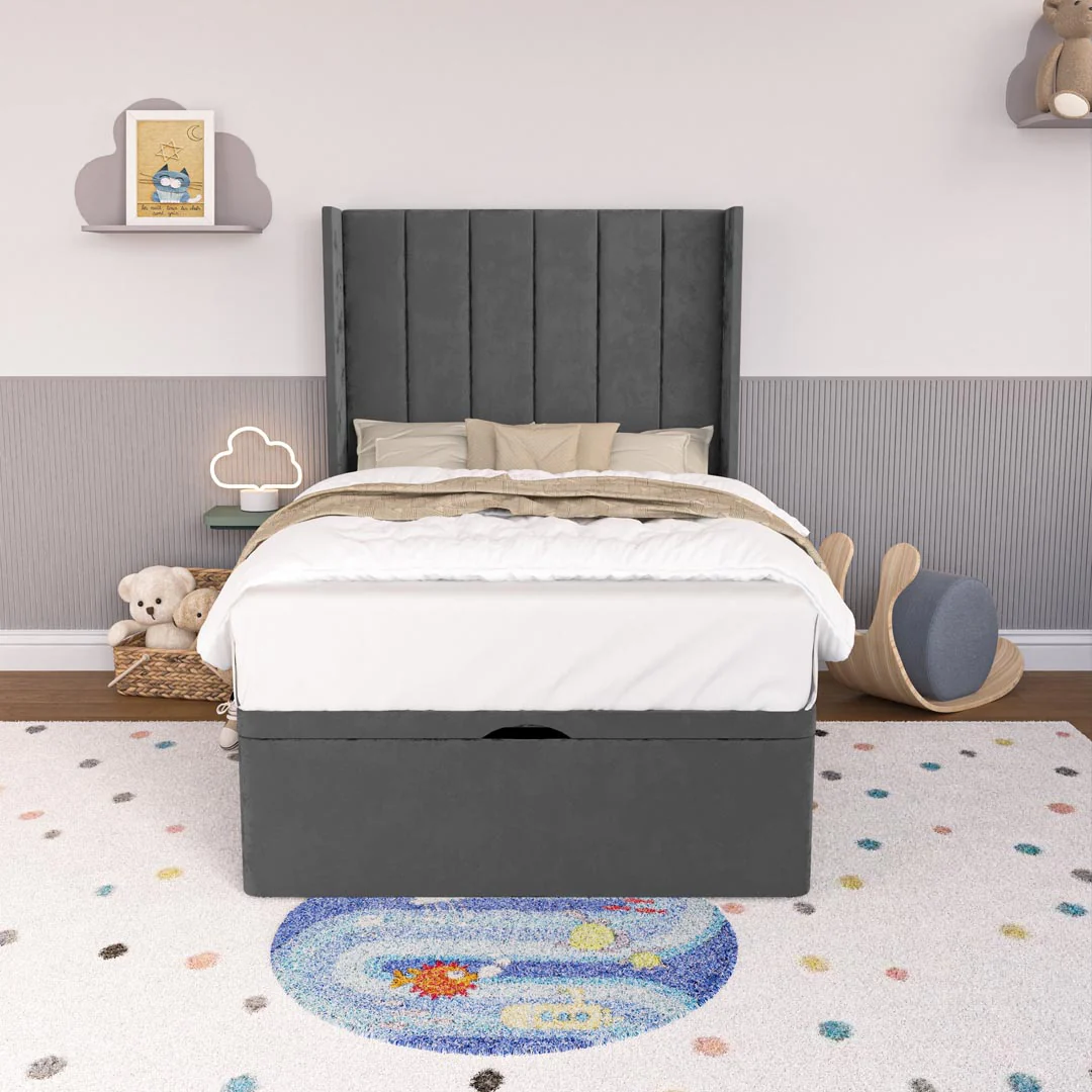 Prague Kids Wingback Ottoman Divan Bed - Image 5