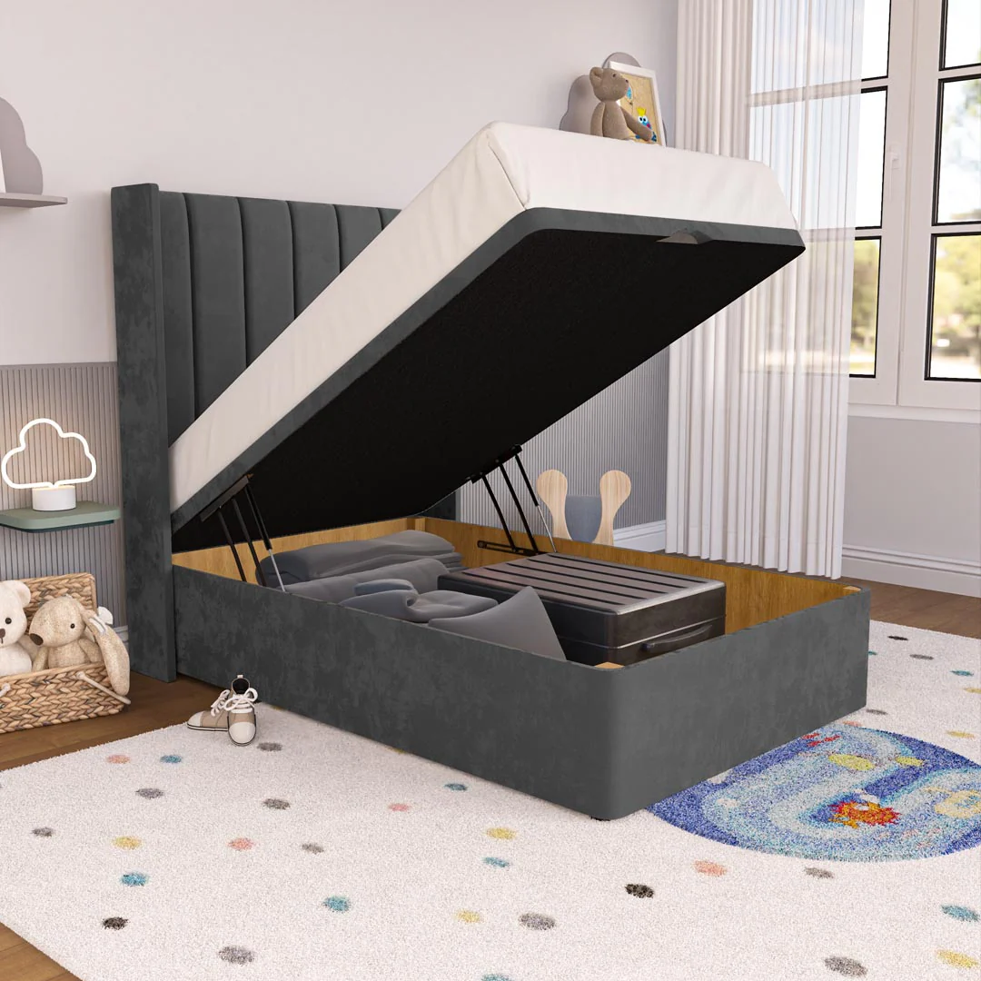 Prague Kids Wingback Ottoman Divan Bed - Image 6